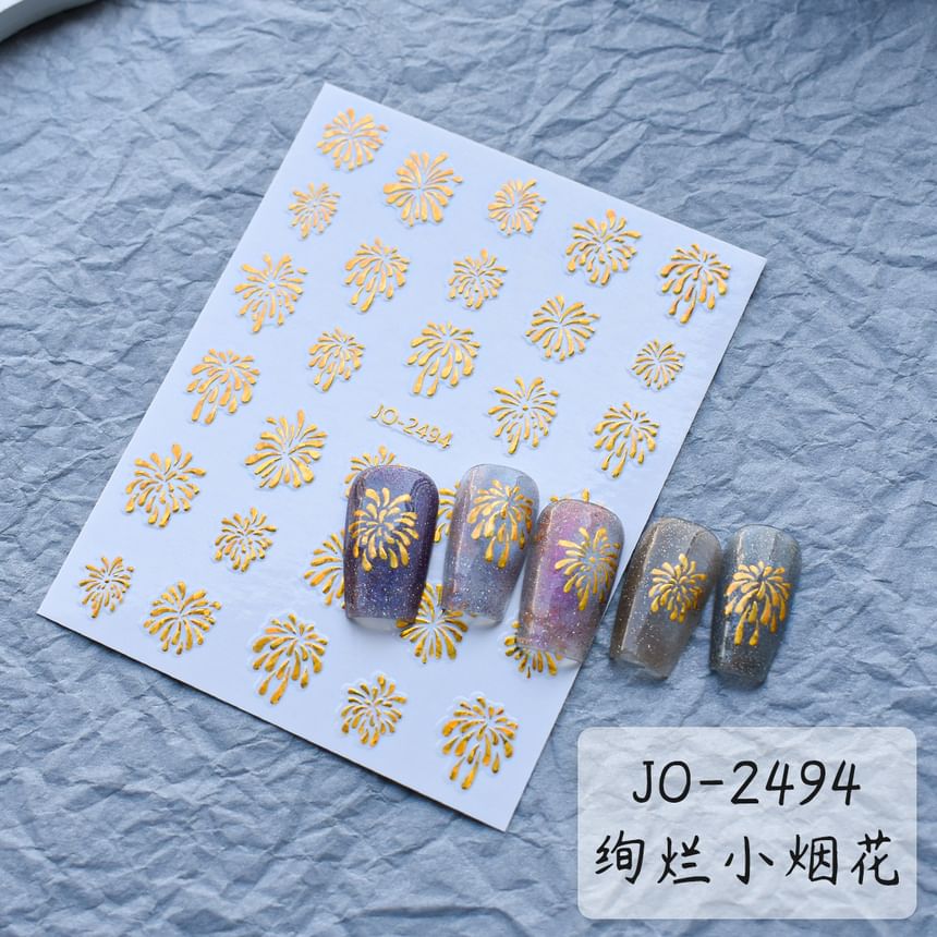 Fireworks Nail Art Stickers (Various Designs)