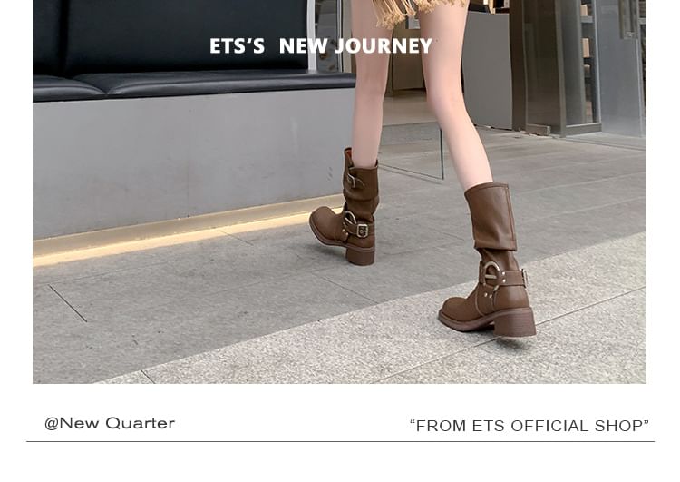 Mid Boots Buckled Calf