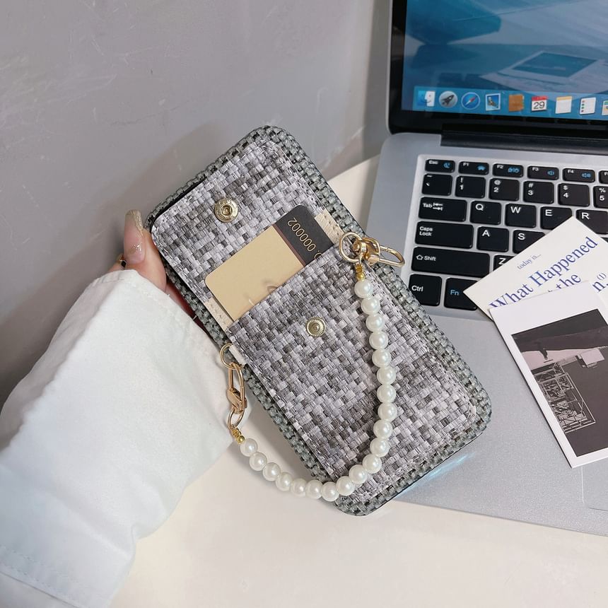 Phone Faux Case Pearl Fabric