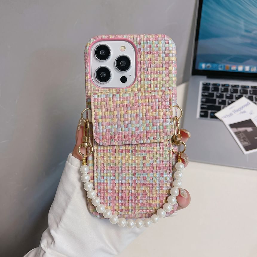Phone Faux Case Pearl Fabric