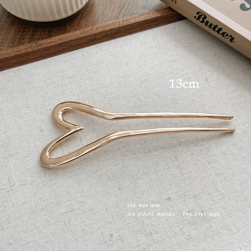 Heart Alloy Hair Stick