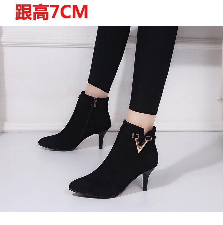 Stiletto Boots Pointed Ankle
