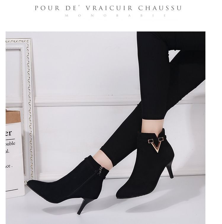 Stiletto Boots Pointed Ankle