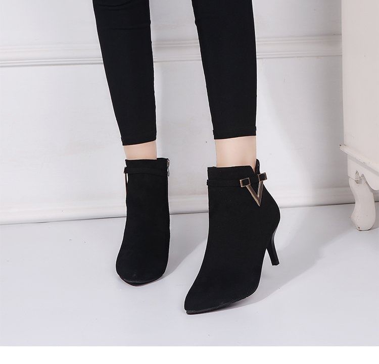Stiletto Boots Pointed Ankle
