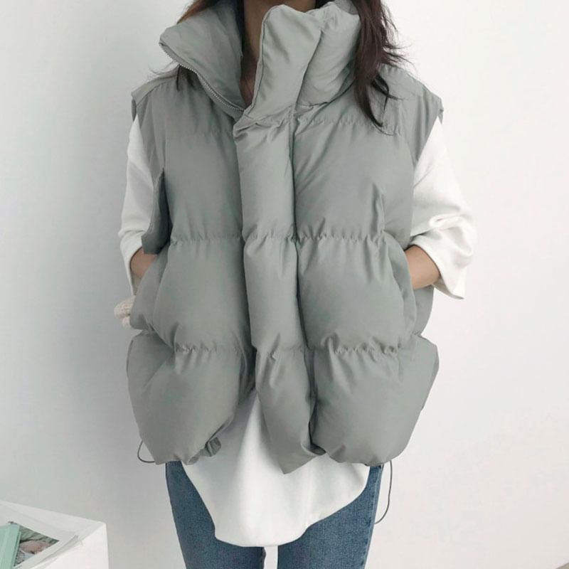 Collared Puffer Vest