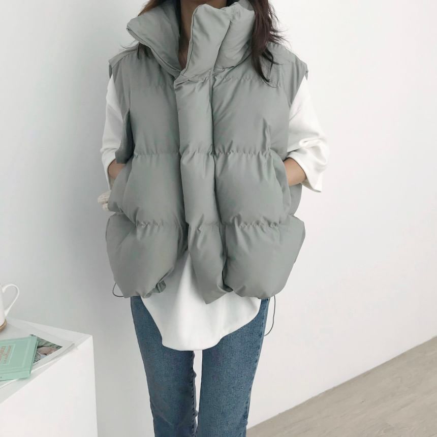 Collared Puffer Vest