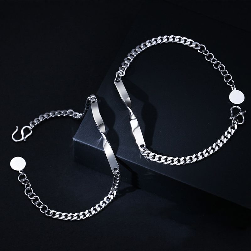 Couple Matching Twisted Alloy Bracelet (Various Designs)