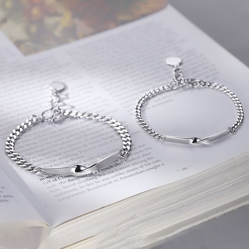 Couple Matching Twisted Alloy Bracelet (Various Designs)