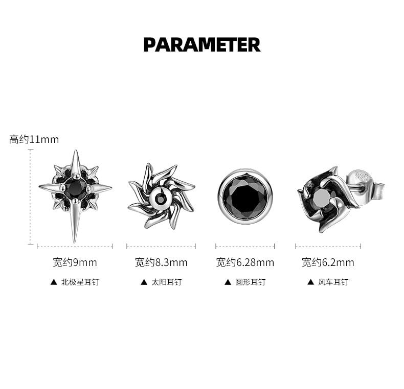 Rhinestone Alloy Stud Earring (Various Designs)