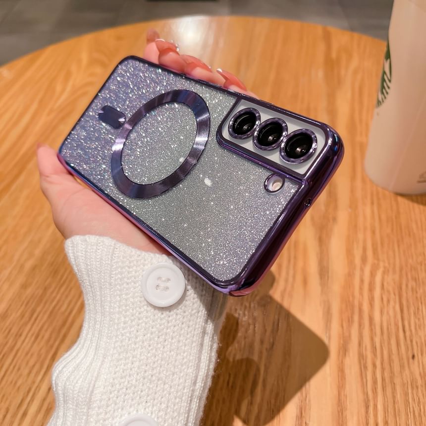 Phone Magnetic Glitter Case