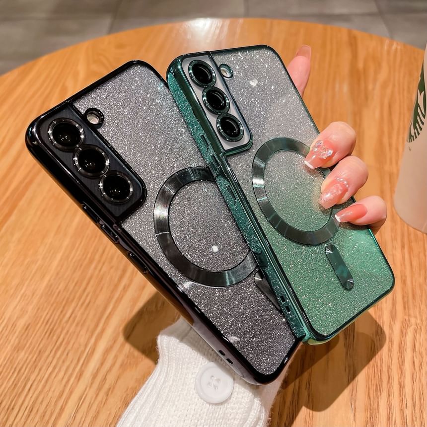 Case Glitter Magnetic Phone