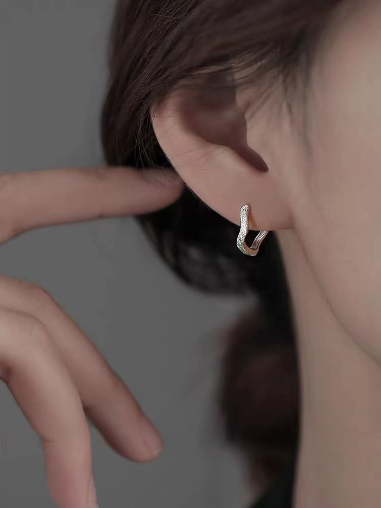 Matte Hoop Earring