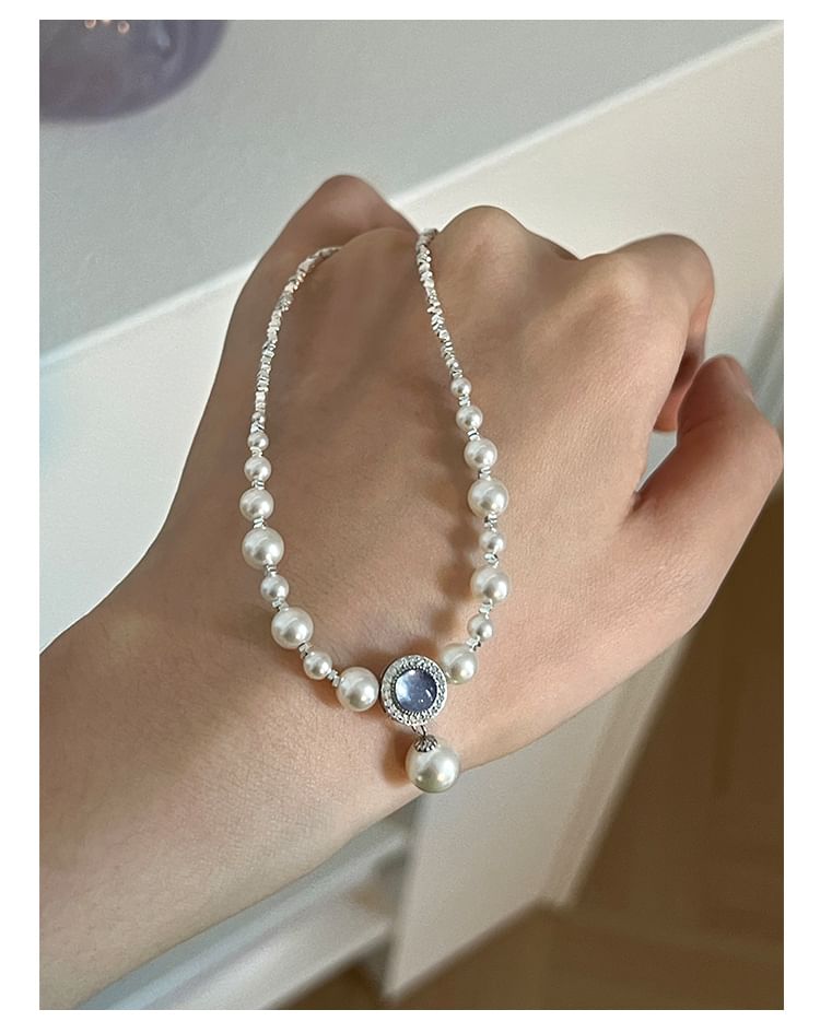 Faux Pearl Beaded Necklace / Bracelet