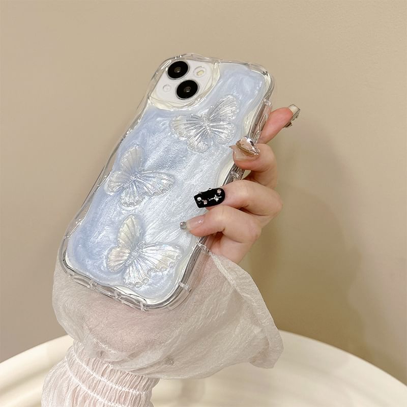 Butterfly Phone Case - iPhone 15 Pro Max / 15 Pro / 15 Plus / 15 / 14 Pro Max / 14 Pro / 14 Plus / 14 / 13 Pro Max / 13 Pro / 13 / 13 mini / 12 Pro Max / 12 Pro / 12 / 12 mini / 11 Pro Max / 11 Pro / 11 / SE / XS Max / XS / XR / X