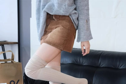 Panel Over The Knee Socks