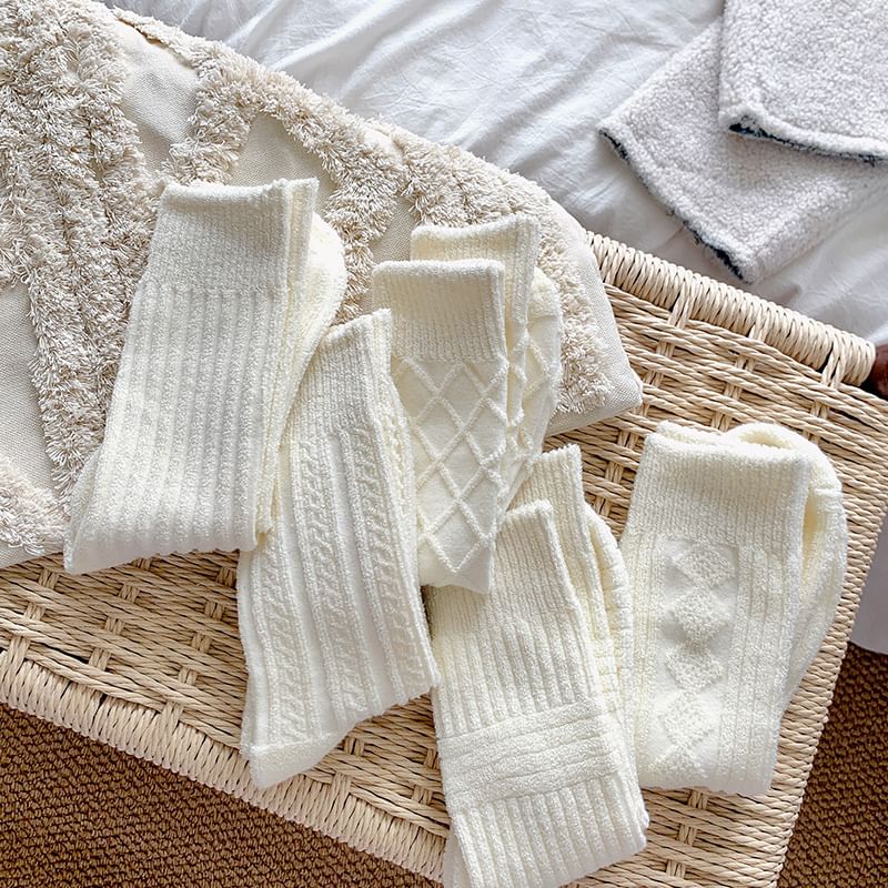 Plain Knit Socks