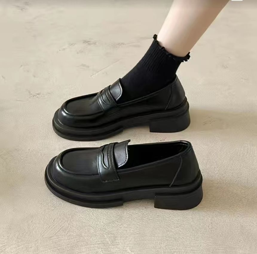 Plain Penny Loafers