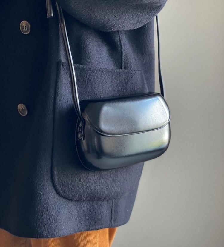 Bag Leather Faux Crossbody Plain Flap