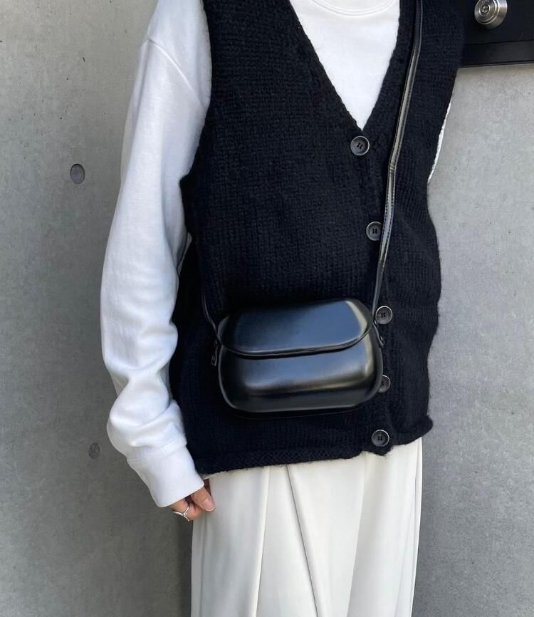 Bag Leather Faux Crossbody Plain Flap