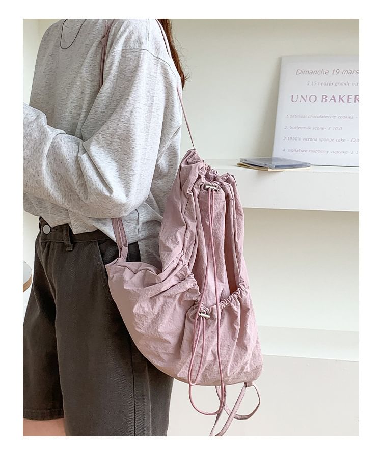 Plain Drawstring Backpack