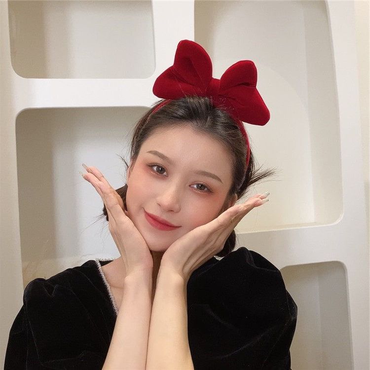 Velvet Bow Headband