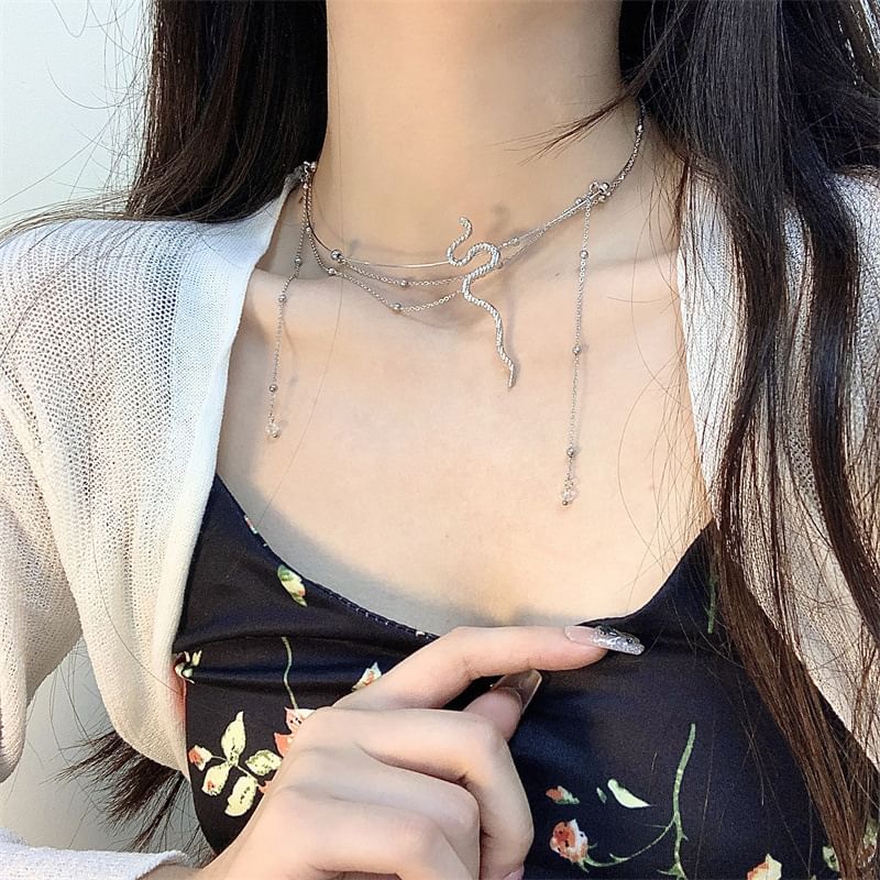 Alloy Snake Choker Layered