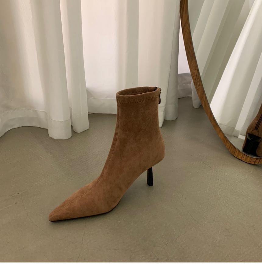 Pointy High Heel Short Boots