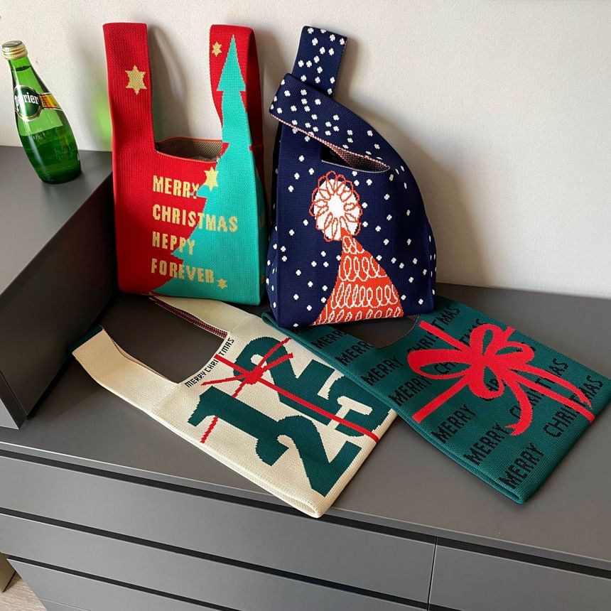 Small Bag Tote ) Designs Christmas ( Various Knit