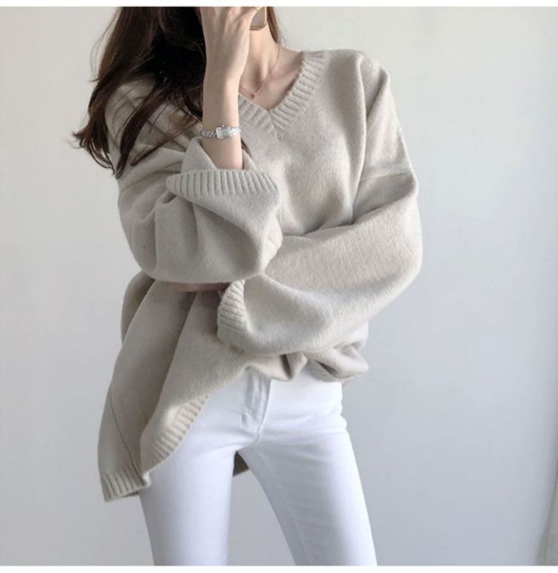 Oversized V-Neck Sweater