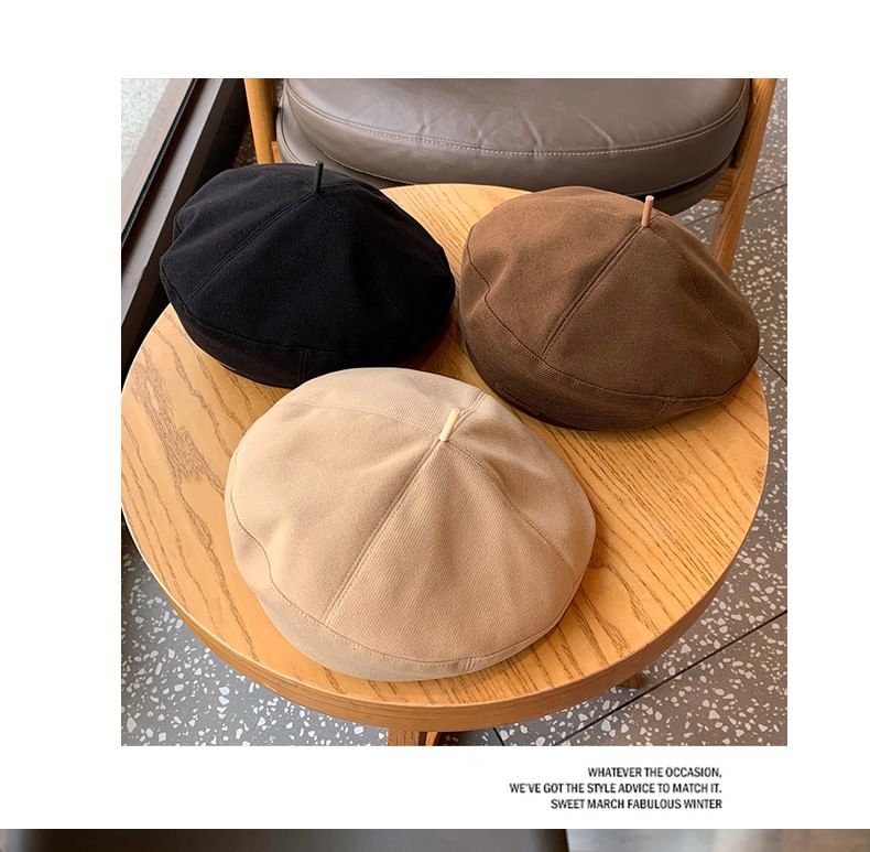 Panel Plain Beret