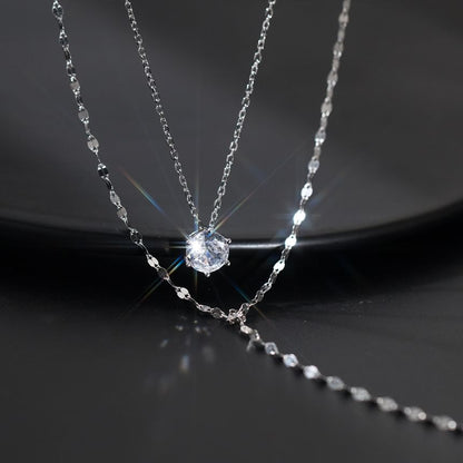 Rhinestone Lariat Necklace