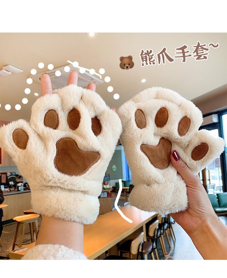 Fingerless Paw Gloves Cat