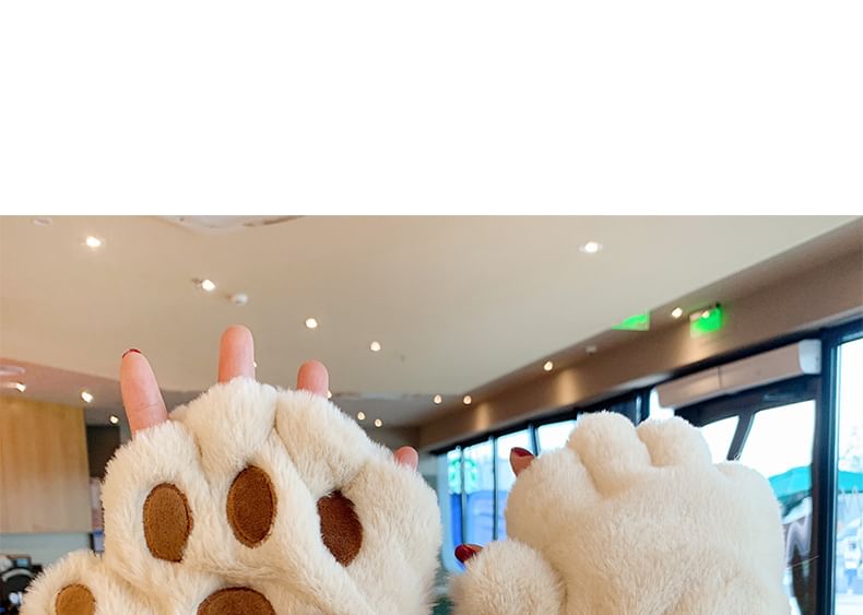 Fingerless Paw Gloves Cat