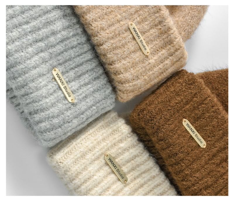 Knit Plain Casual Beanie