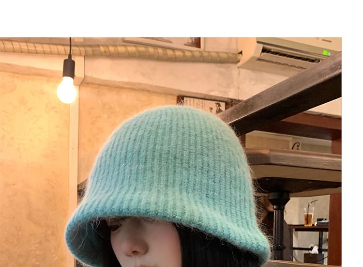Plain Hat Cloche Knit