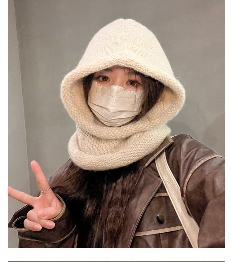 Plain Balaclava Knit