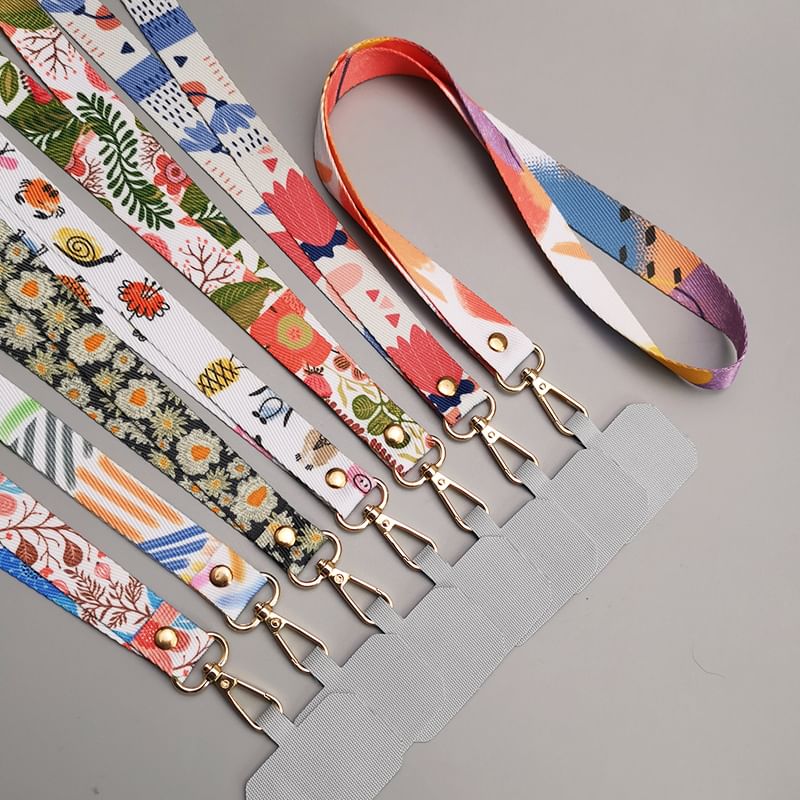 Print Canvas Phone Lanyard with Lanyard Pad