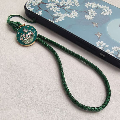 Floral Woven Cord Phone Strap