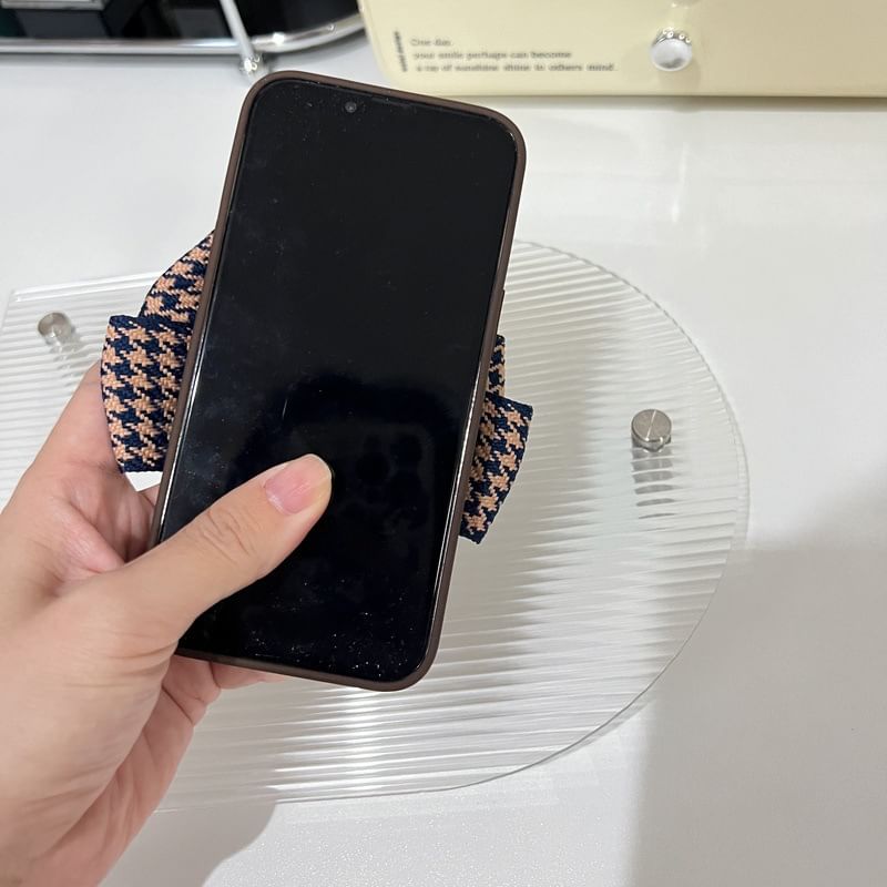 Houndstooth Bow Phone Case