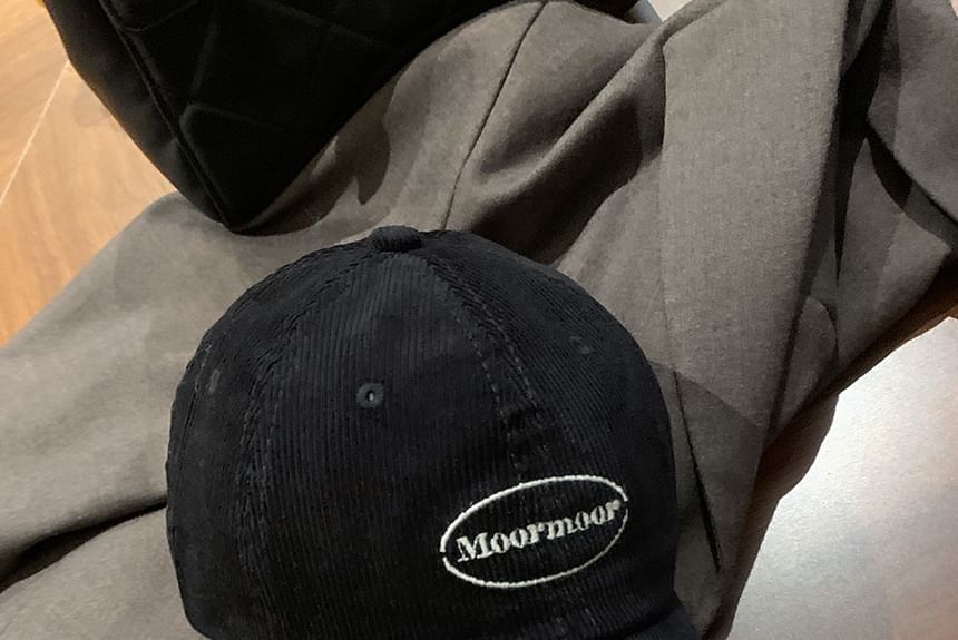 Lettering Cap Corduroy