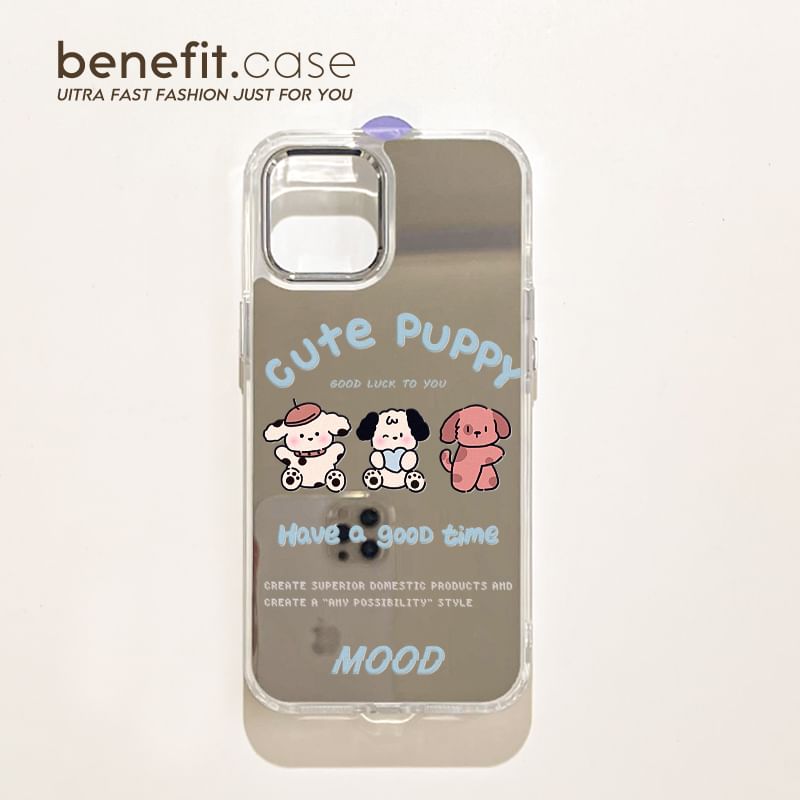 Dog Phone Case Mirrored