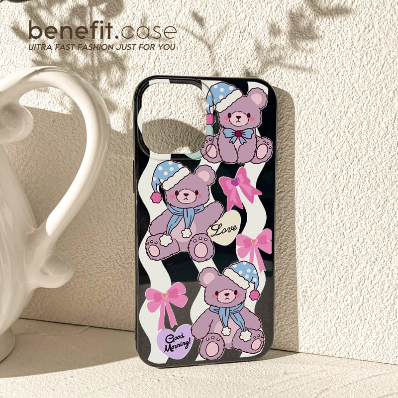 / Case Phone Bow Bear
