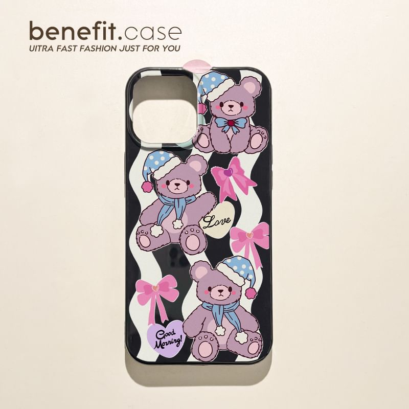 / Case Phone Bow Bear