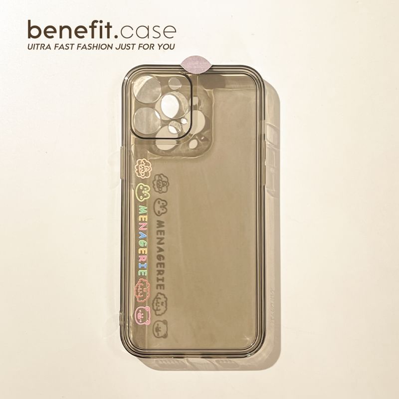 Lettering Phone Case Animal