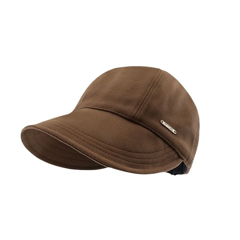 Metal Plate Plain Wide Brim Hat