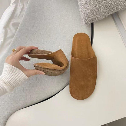 Faux Suede Mules