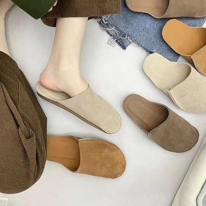 Faux Suede Mules