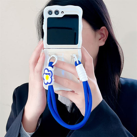 Mobile Phone  Case With Flower Top Handle String