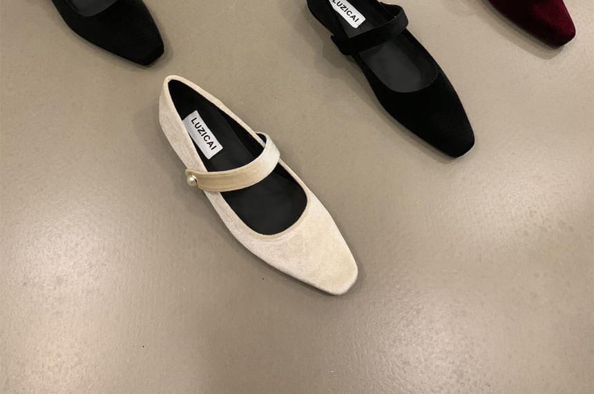 Velvet Mary Square Jane Shoes Toe