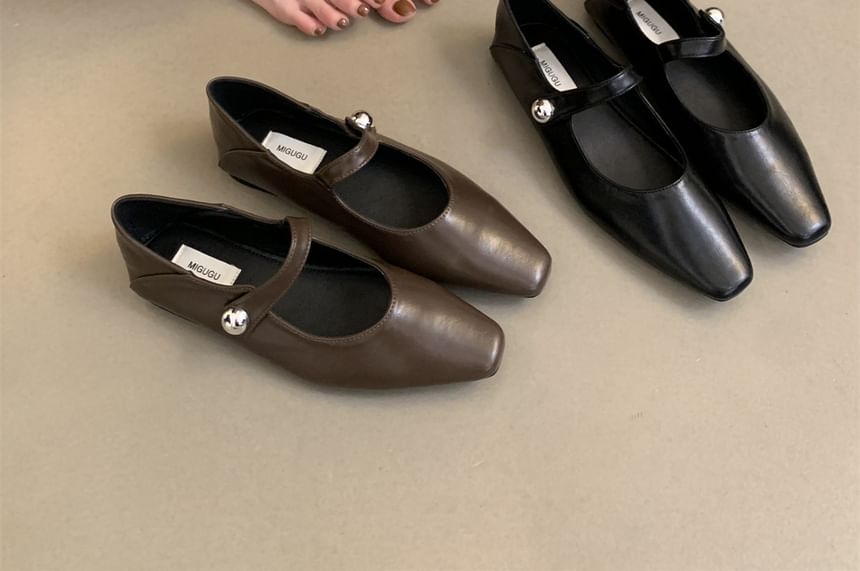 Mary Square Flats Toe Jane